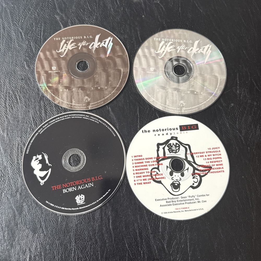 Notorious BIG CD Lot Ready To Die Life After Death 2CD Born Again Hip Hop Rap